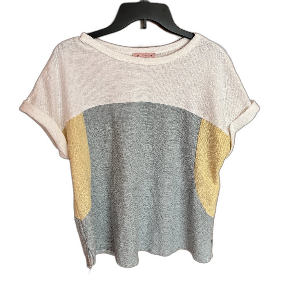 Ces Femme Cotton Blend Short‎ Sleeve Sweater